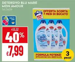 Pan Detersivo Blu Mare Mon Amour offerta