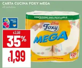 Pan Carta cucina Foxy Mega offerta