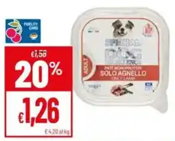 Pan Special Dog Pate Monoprotein Solo Agnello offerta