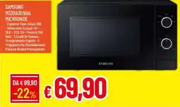 Galassia SAMSUNG MICROONDE offerta