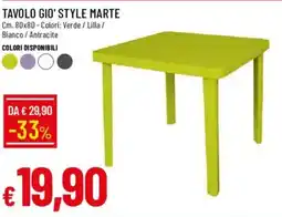Galassia TAVOLO GIO' STYLE MARTE offerta
