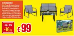 Galassia SET GIARDINO Saint Tropez offerta