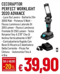 Galassia CECORAPTOR PERFECT WORKLIGHT 2020 ADVANCE offerta