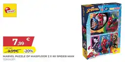 Toys Center MARVEL PUZZLE DF MAXIFLOOR 2 X 60 SPIDER-MAN offerta