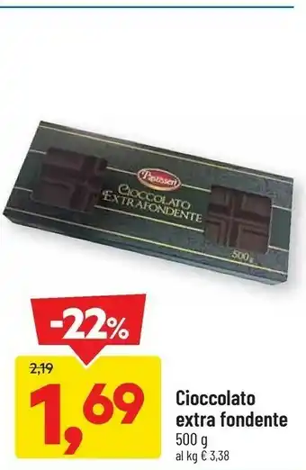 DPiù Pastisserì - cioccolato extrafondente 500 g(ml) offerta