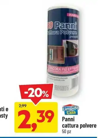 DPiù Limpido casa panni cattura polvere offerta