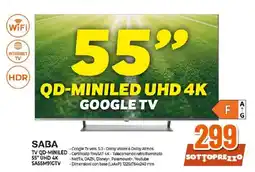Ipercoop SABA TV QD-MINILED 55" UHD 4K offerta