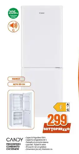 Ipercoop CANDY FRIGORIFERO COMBINATO CHCSS14EW offerta