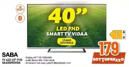 Ipercoop SABA TV LED 40" FHD offerta