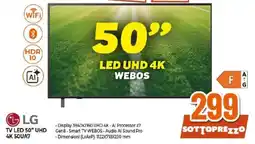 Ipercoop LG TV LED 50" UHD 4K 50UA7 offerta