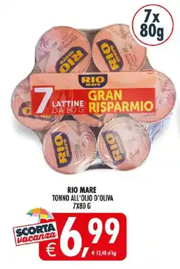 Deco Iperstore RIO MARE TONNO ALL'OLIO D'OLIVA offerta