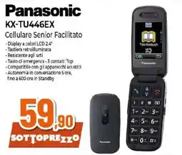 Ipercoop Panasonic KX-TU446EX Cellulare Senior Facilitato offerta