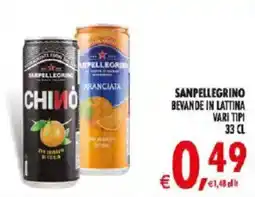 Deco Iperstore Sanpellegrino bevande in lattina offerta