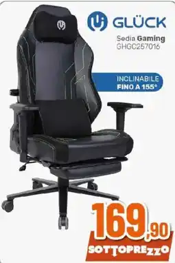 Ipercoop GLÜCK Sedia Gaming offerta