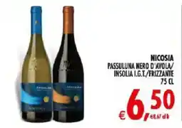 Deco Iperstore Nicosia Passuluna Nero d'Avola/Insolia I.G.T./Frizzante offerta