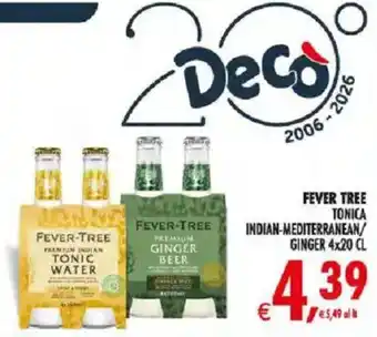 FEVER-TREE TONICA INDIAN-MEDITERRANEAN/ GINGER