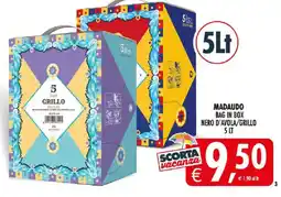Deco Iperstore Madaudo Bag in Box Nero d'Avola/Grillo offerta