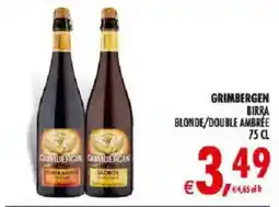 Deco Iperstore Grimbergen birra blonde/double ambrée offerta