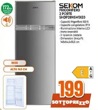 SEKOM FRIGORIFERO 2 PORTE