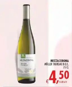 Deco Iperstore MEZZACORONA MÜLLER THURGAU D.O.C. offerta