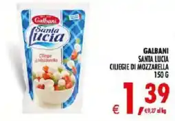 Deco Iperstore Galbani Santa Lucia Ciliegie di Mozzarella offerta
