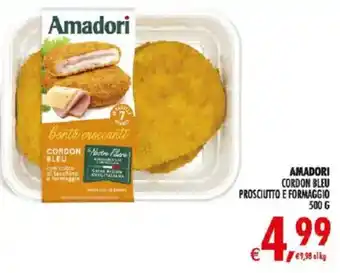 Deco Iperstore Amadori Cordon Bleu Prosciutto e Formaggio offerta