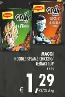 Deco Iperstore MAGGI NOODLE SESAME CHICKEN/TERIAKI CUP offerta
