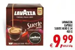 Deco Iperstore LAVAZZA Suerte nero offerta