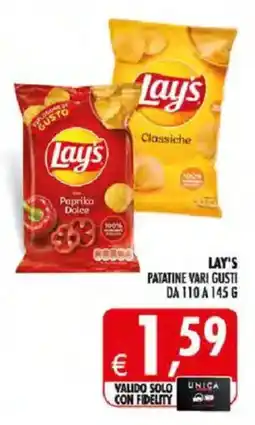 Deco Iperstore Lay's Patatine Vari Gusti offerta