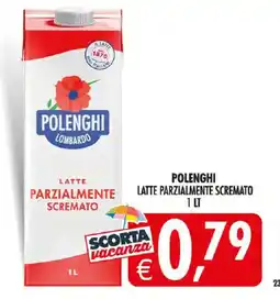 Deco Iperstore POLENGHI LATTE PARZIALMENTE SCREMATO offerta