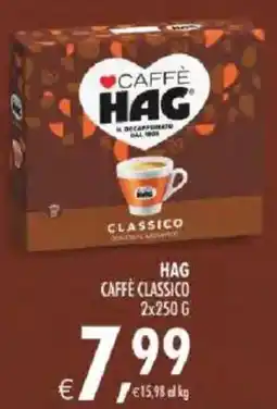 Deco Iperstore HAG CAFFÈ CLASSICO offerta