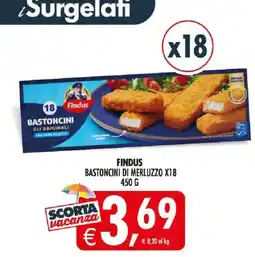 Deco Iperstore Findus Bastoncini di Merluzzo offerta