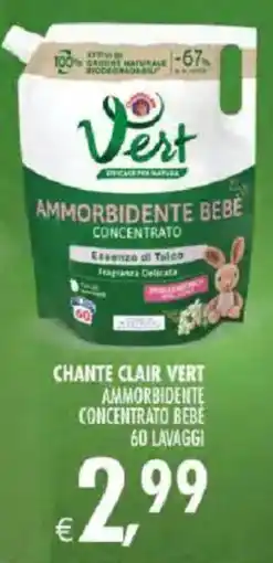 Deco Iperstore Chante Clair Vert Ammorbidente Bebè Concentrato offerta