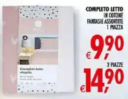 Deco Iperstore Completo letto singolo offerta