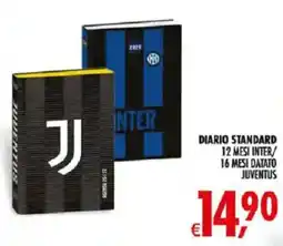 Deco Iperstore Diario Standard Inter/Juventus offerta