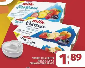 Milk Yogurt alla frutta