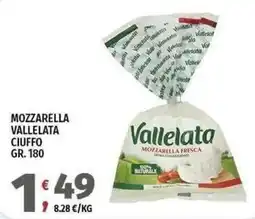 Vivo Supermercati Mozzarella vallelata ciuffo offerta