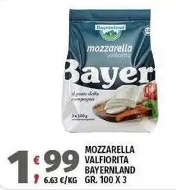 Vivo Supermercati Mozzarella valfiorita bayernland offerta