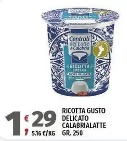 Vivo Supermercati Ricotta gusto delicato calabrialatte offerta