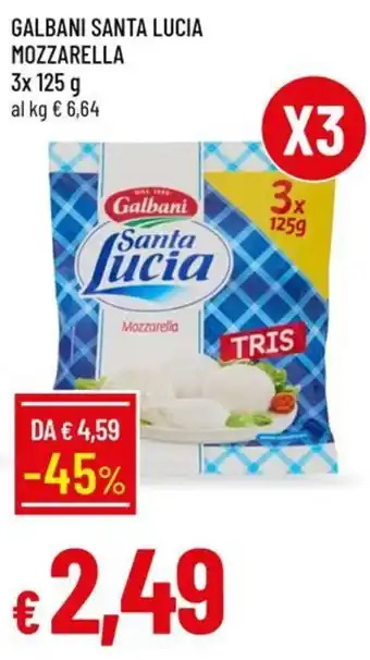 IperFamila Galbani Santa Lucia Mozzarella offerta
