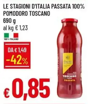 LE STAGIONI D'ITALIA PASSATA 100% POMODORO TOSCANO