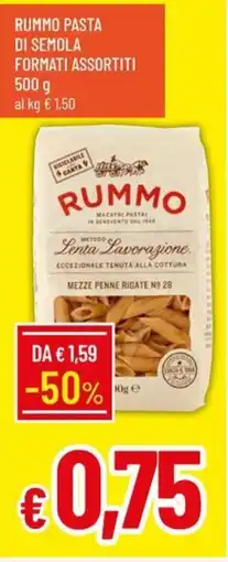 IperFamila RUMMO PASTA DI SEMOLA offerta