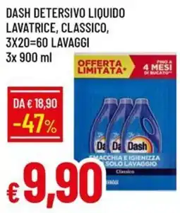 IperFamila Dash Detersivo Liquido Lavatrice, Classico offerta