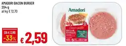 IperFamila Amadori Bacon Burger offerta