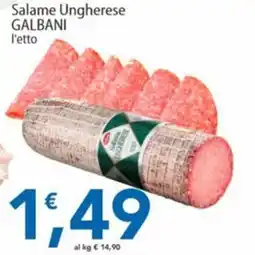 Sidis Salame Ungherese GALBANI offerta