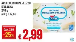 IperFamila Arbi cuori di merluzzo d'alaska offerta