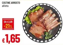 IperFamila COSTINE ARROSTO all'etto offerta