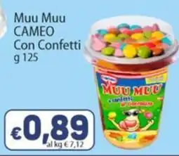 Sidis Muu Muu CAMEO Con Confetti offerta