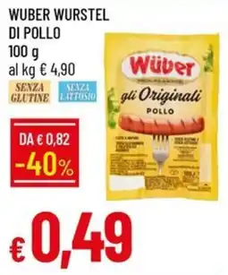 IperFamila Wüber WURSTEL DI POLLO offerta