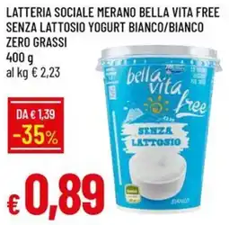 IperFamila Latteria Sociale Merano Bella Vita Free offerta